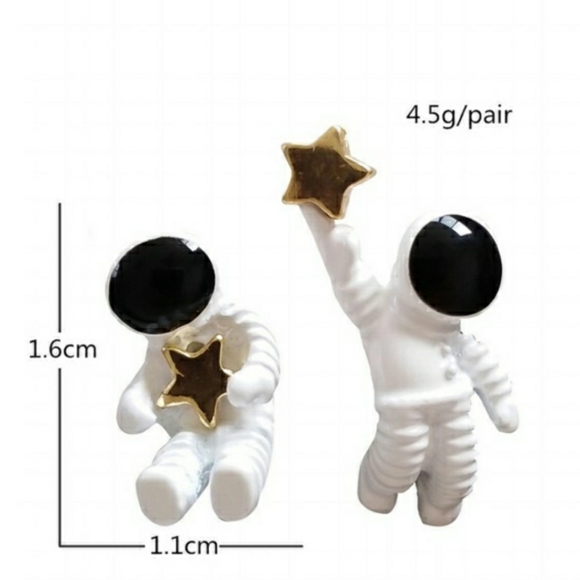 Astronaut Earrings - Picture 6 of 7